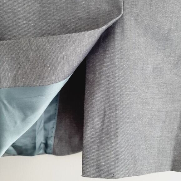 GSUS INDUSTRIES Linen Cotton Blend Blazer Jacket Grey Men's Sz M - Picture 10 of 16